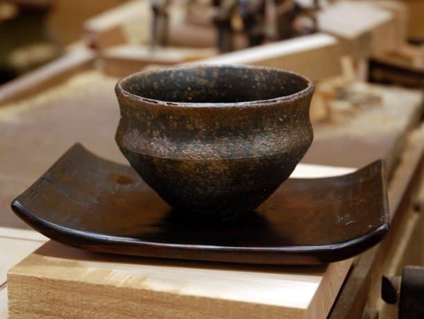 mr. iwamitsu, wood carver