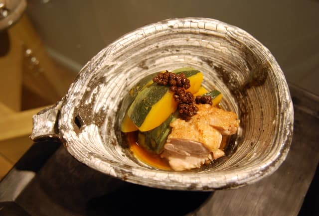 Simmered Kabocha Pumpkin and Chicken