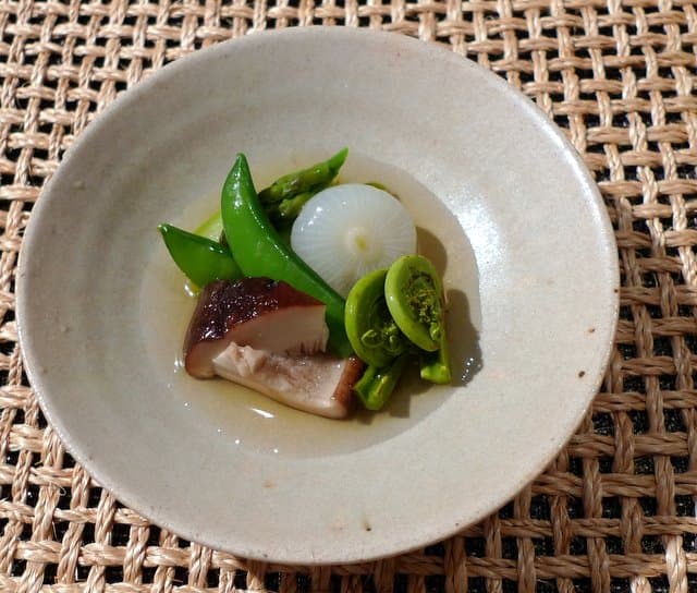 Spring Vegetables Steeped in Dashi (Ohitashi)